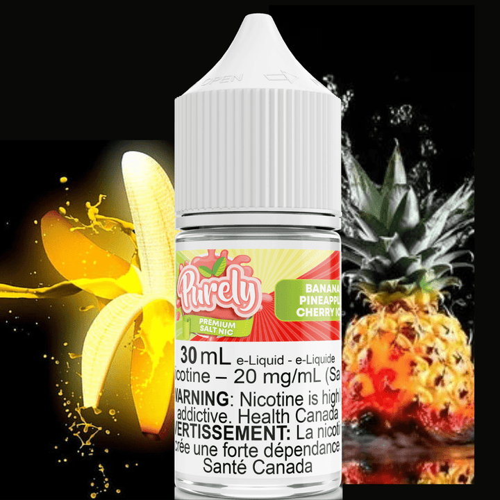 Banana Pineapple Cherry Ice Salt Nic by Purely E-Liquid 30ml / 12mg Steinbach Vape SuperStore and Bong Shop Manitoba Canada