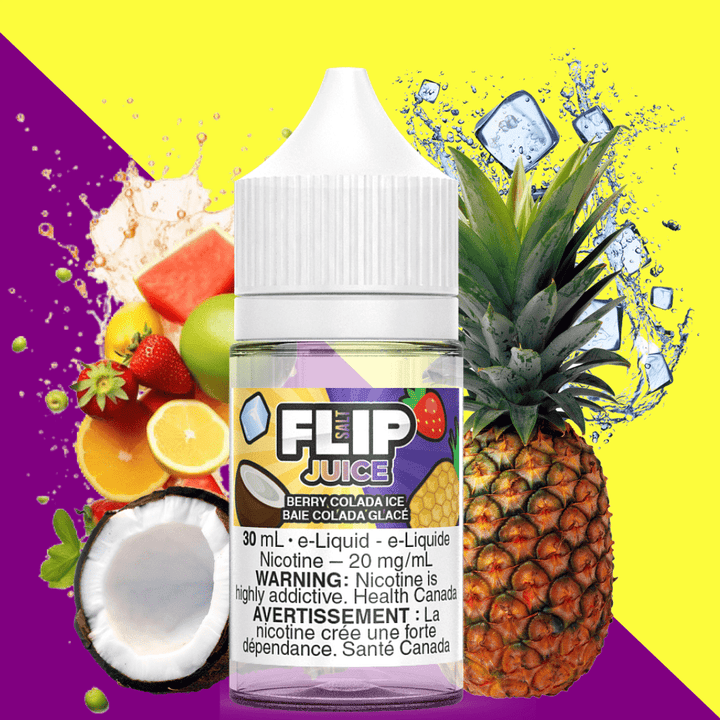 Berry Colada Ice Salt by Flip Juice 30ml / 12mg Steinbach Vape SuperStore and Bong Shop Manitoba Canada