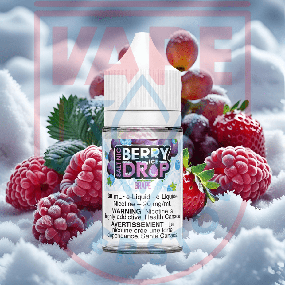 Berry Drop Salt Nic 30ml-Grape Ice Steinbach Vape SuperStore and Bong Shop Manitoba Canada