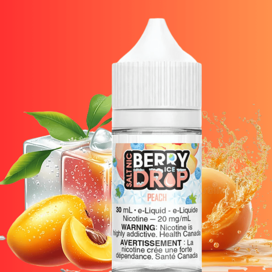 Berry Drop Salt Nic 30ml-Peach Ice Steinbach Vape SuperStore and Bong Shop Manitoba Canada