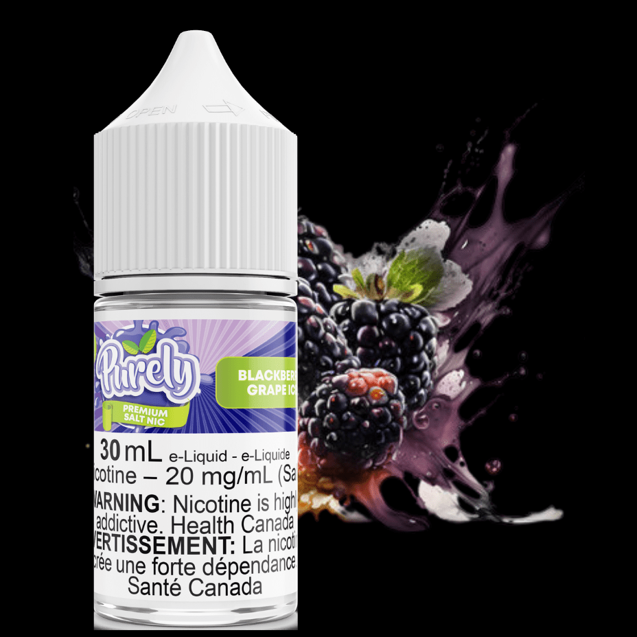 Blackberry Grape Ice Salt Nic by Purely E-Liquid 30ml / 12mg Steinbach Vape SuperStore and Bong Shop Manitoba Canada