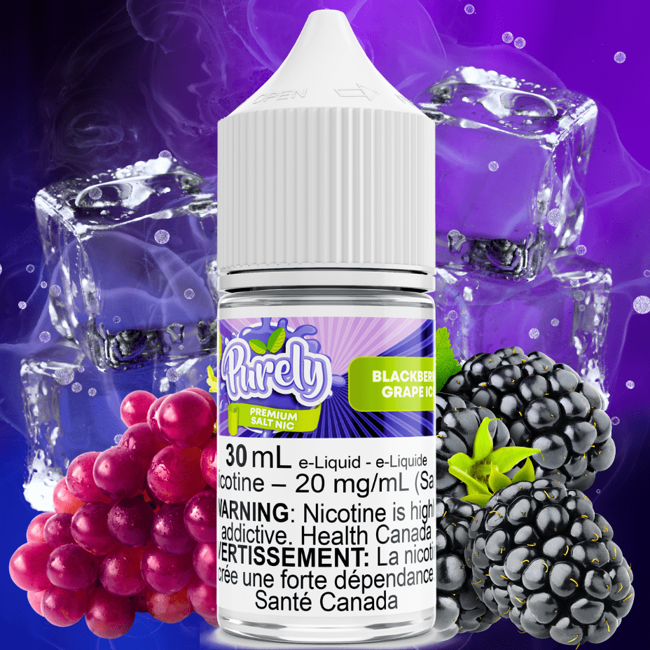 Blackberry Grape Ice Salt Nic by Purely E-Liquid Steinbach Vape SuperStore and Bong Shop Manitoba Canada