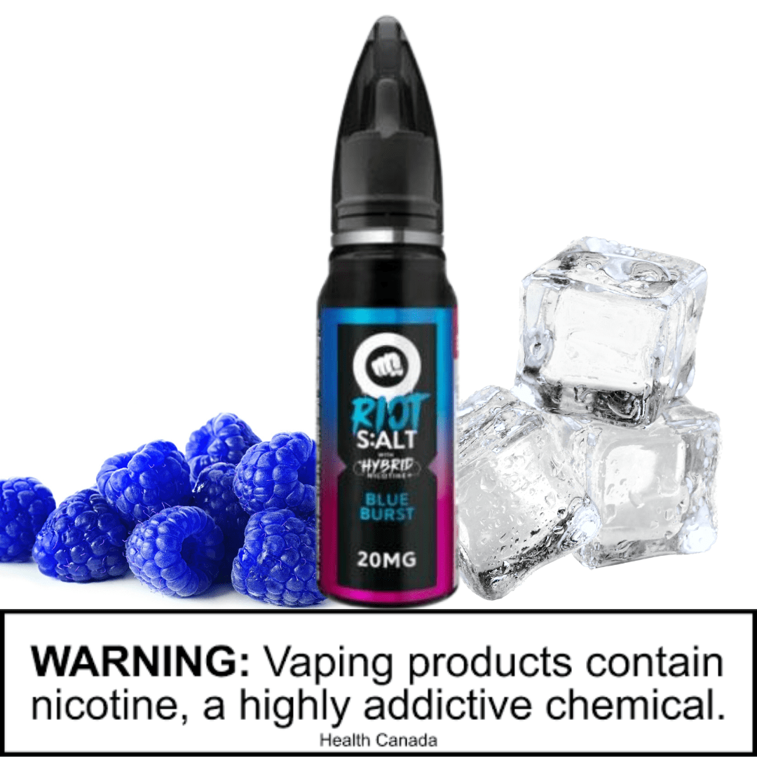 Blue Burst Hybrid Salts by Riot Squad Steinbach Vape SuperStore and Bong Shop Manitoba Canada