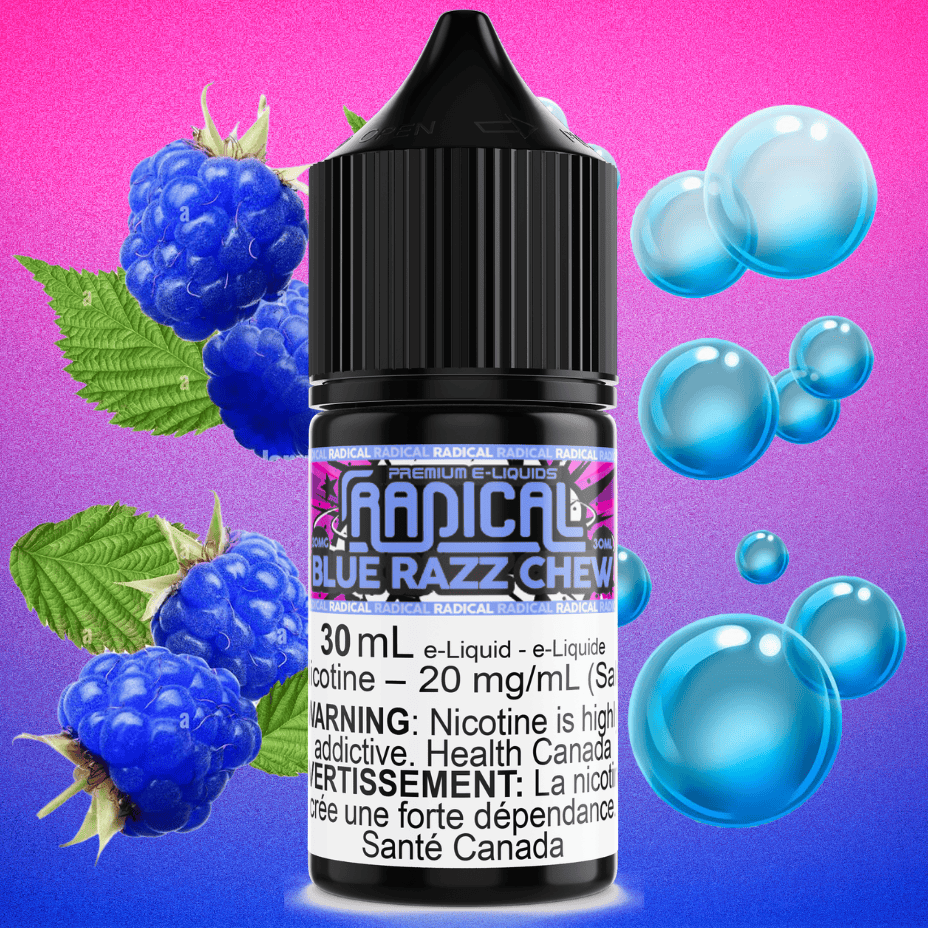Blue Razz Chew Salt Nic by Radical E-liquid Steinbach Vape SuperStore and Bong Shop Manitoba Canada