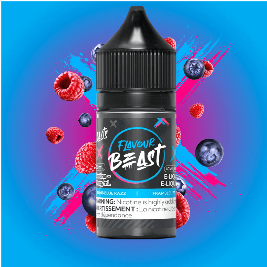 Bomb Blue Razz by Flavour Beast Salts 30ml / 20mg Steinbach Vape SuperStore and Bong Shop Manitoba Canada