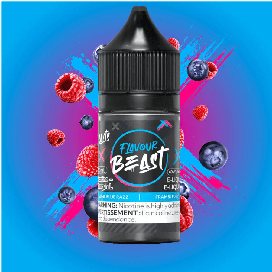 Bomb Blue Razz Salts by Flavour Beast E-Liquid 30ml / 20mg Steinbach Vape SuperStore and Bong Shop Manitoba Canada
