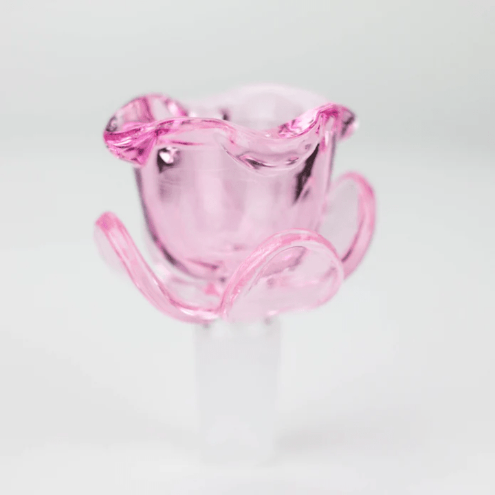 Bong Bowl-Flower Shape Glass Bowl Pink Steinbach Vape SuperStore and Bong Shop Manitoba Canada