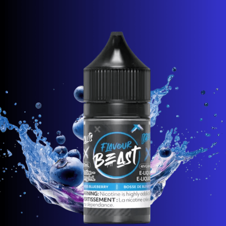 Boss Blueberry Iced Salts by Flavour Beast E-Liquid 30ml / 20mg Steinbach Vape SuperStore and Bong Shop Manitoba Canada