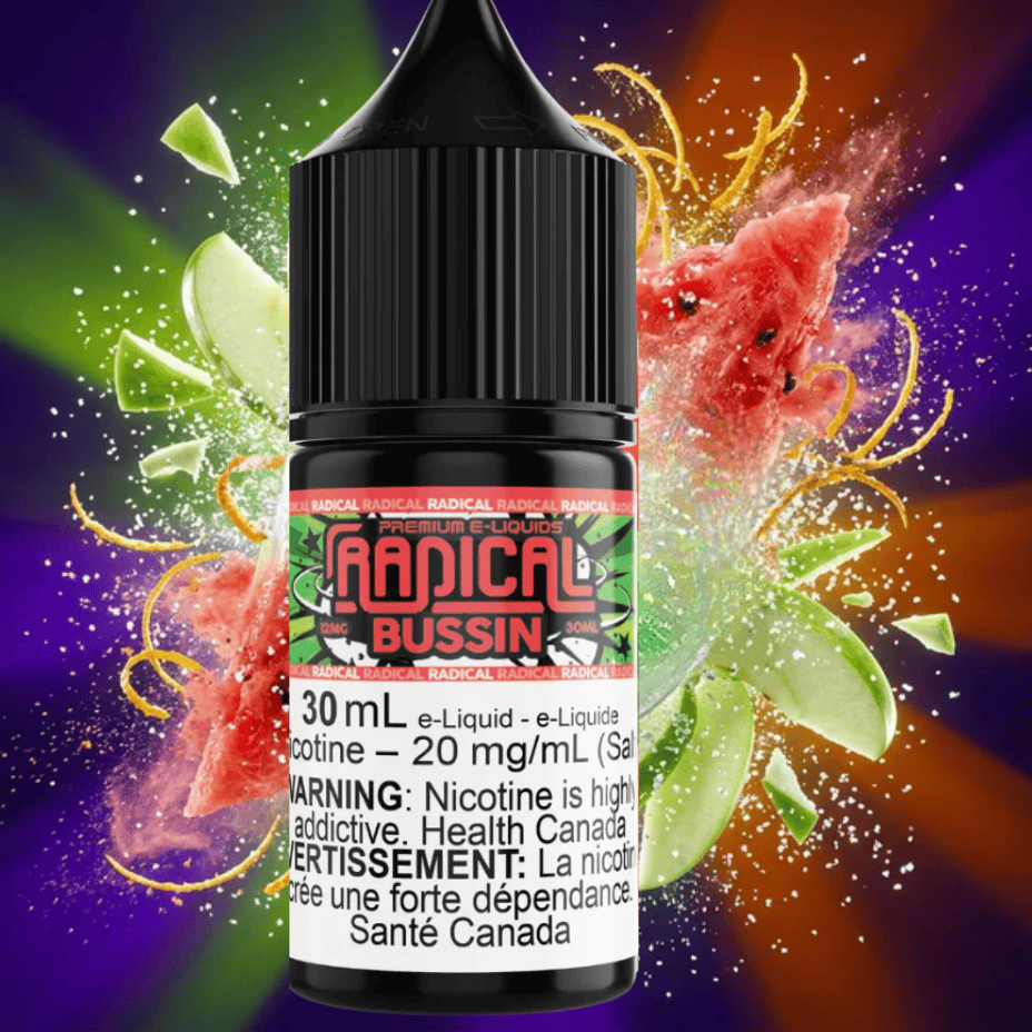Bussin Salt Nic by Radical E-liquid 30mL / 12mg Steinbach Vape SuperStore and Bong Shop Manitoba Canada