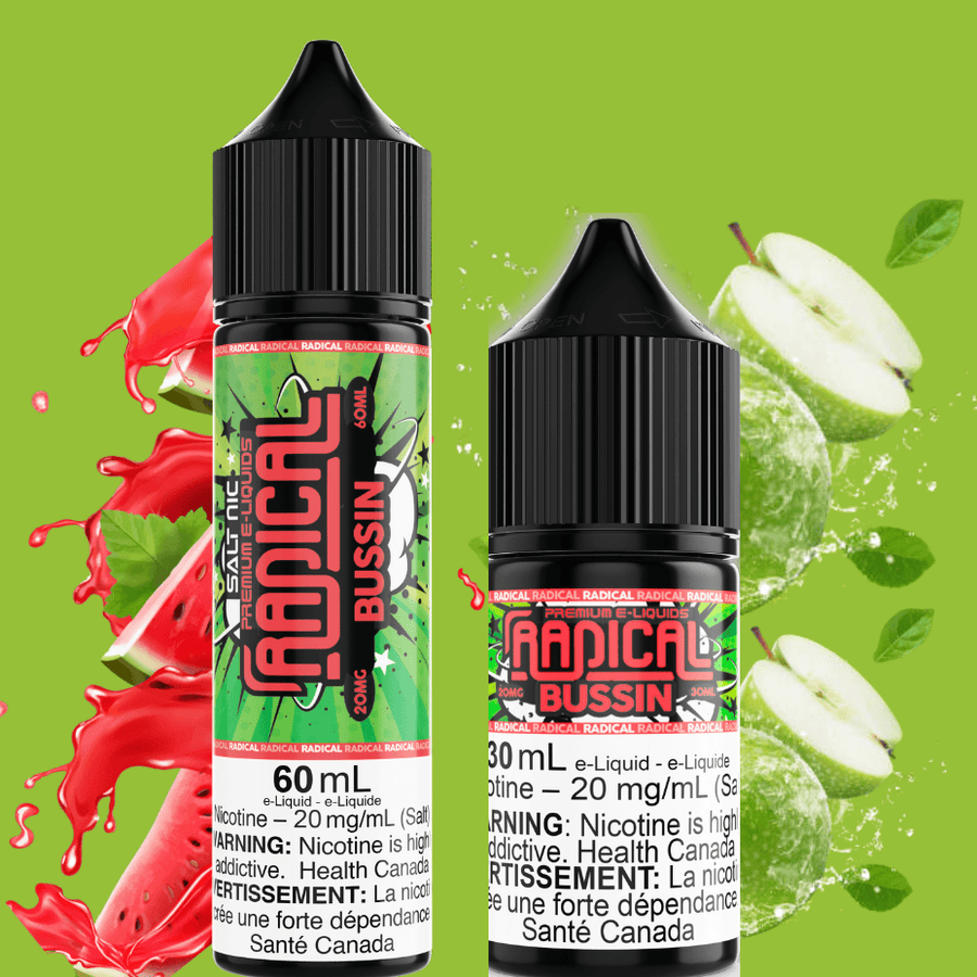 Bussin Salt Nic by Radical E-liquid Steinbach Vape SuperStore and Bong Shop Manitoba Canada