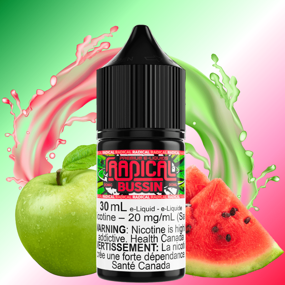 Bussin Salt Nic by Radical E-liquid Steinbach Vape SuperStore and Bong Shop Manitoba Canada