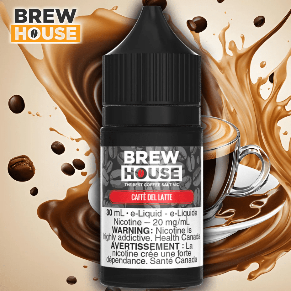 Caffe Del Latte Salt by Brew House E-Liquid Steinbach Vape SuperStore and Bong Shop Manitoba Canada