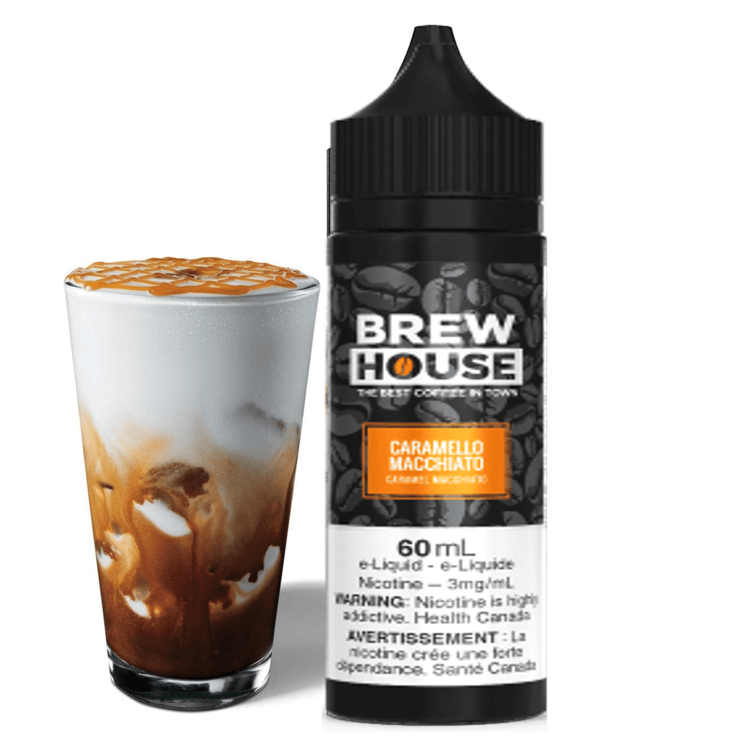 Caramello Macchiato by Brew House E-Liquid 60ml / 3mg Steinbach Vape SuperStore and Bong Shop Manitoba Canada