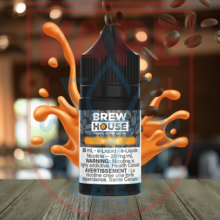 Caramello Macchiato Salt by Brew House E-Liquid Steinbach Vape SuperStore and Bong Shop Manitoba Canada