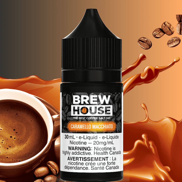 Caramello Macchiato Salt by Brew House E-Liquid Steinbach Vape SuperStore and Bong Shop Manitoba Canada