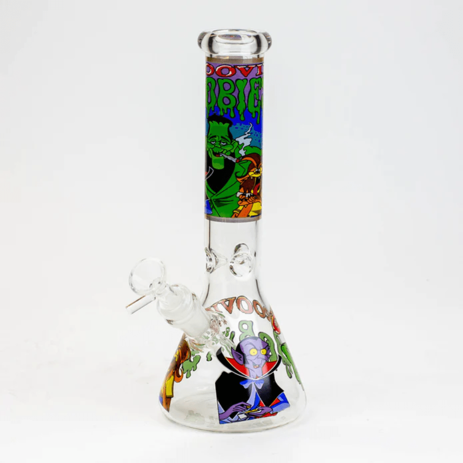 Cartoon Decal Beaker Bong 10" 10" Steinbach Vape SuperStore and Bong Shop Manitoba Canada