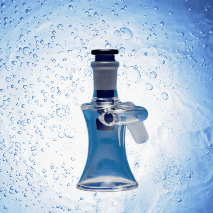 Castle Glass 45° Dry Ash Catcher 14mm Storm Blue Steinbach Vape SuperStore and Bong Shop Manitoba Canada