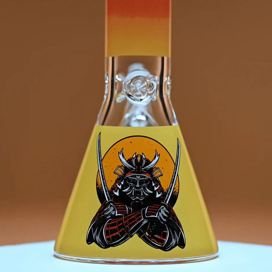 Castle Glass 9mm Samurai Beaker Bong 16" Steinbach Vape SuperStore and Bong Shop Manitoba Canada