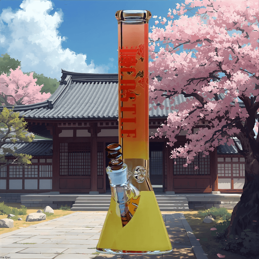 Castle Glass 9mm Samurai Beaker Bong 16" Steinbach Vape SuperStore and Bong Shop Manitoba Canada