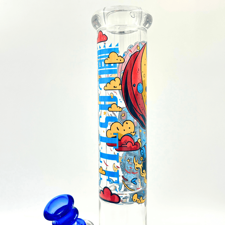 Castle Glassworks 15mm Robot Beaker 14" 14 in / 15mm Base/ 9mm Tube Steinbach Vape SuperStore and Bong Shop Manitoba Canada