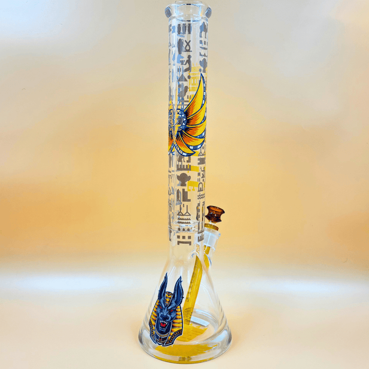 Castle Glassworks 9mm Anubis Beaker 18" Steinbach Vape SuperStore and Bong Shop Manitoba Canada