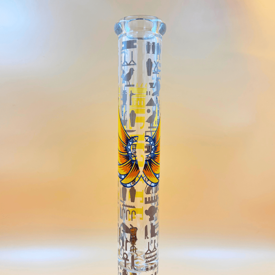 Castle Glassworks 9mm Anubis Beaker 18" Steinbach Vape SuperStore and Bong Shop Manitoba Canada