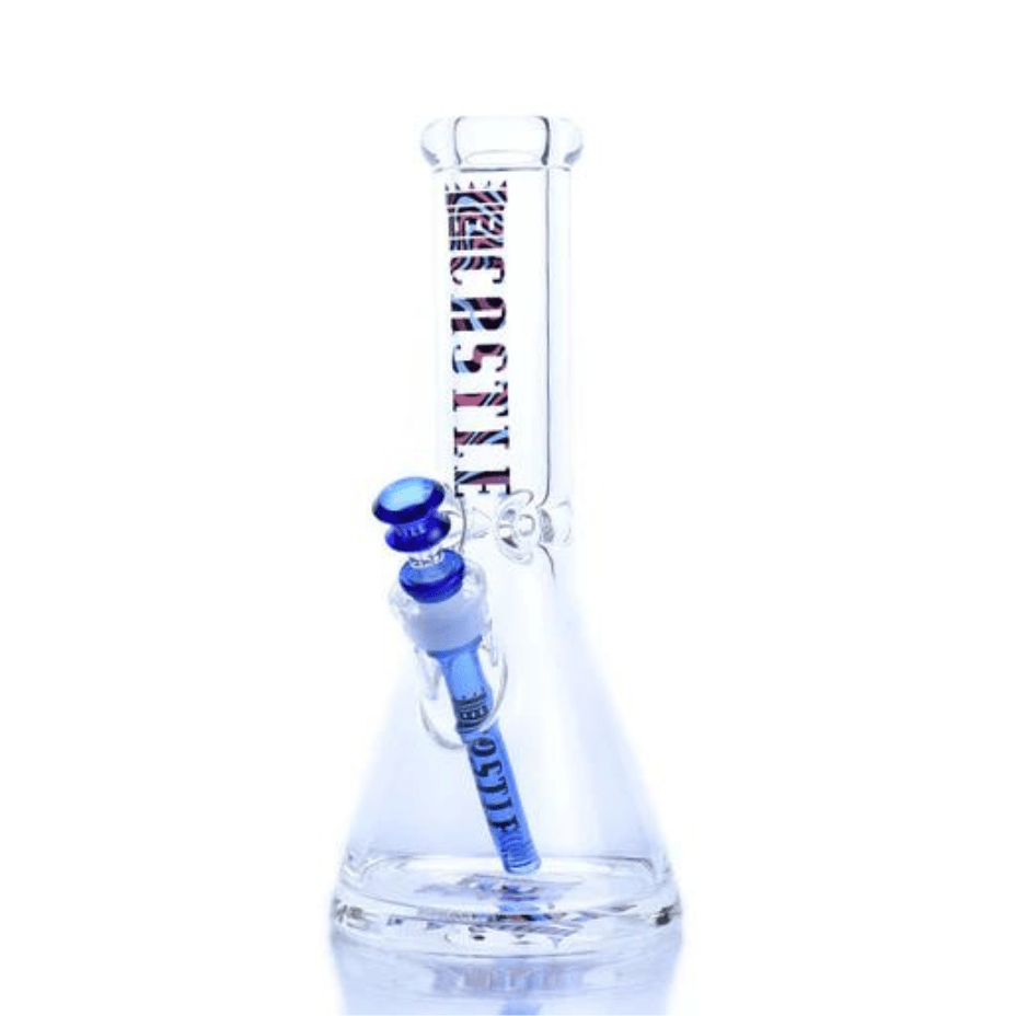 Castle Glassworks 9mm Waves Beaker Bong-12" 12" Steinbach Vape SuperStore and Bong Shop Manitoba Canada