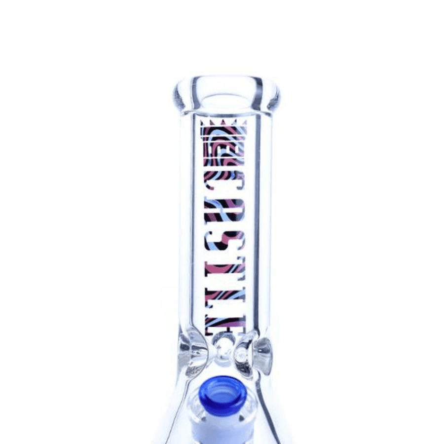 Castle Glassworks 9mm Waves Beaker Bong-12" 12" Steinbach Vape SuperStore and Bong Shop Manitoba Canada
