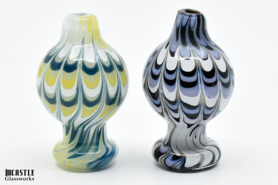 Castle Glassworks Color Swirl Bubble Cap Steinbach Vape SuperStore and Bong Shop Manitoba Canada