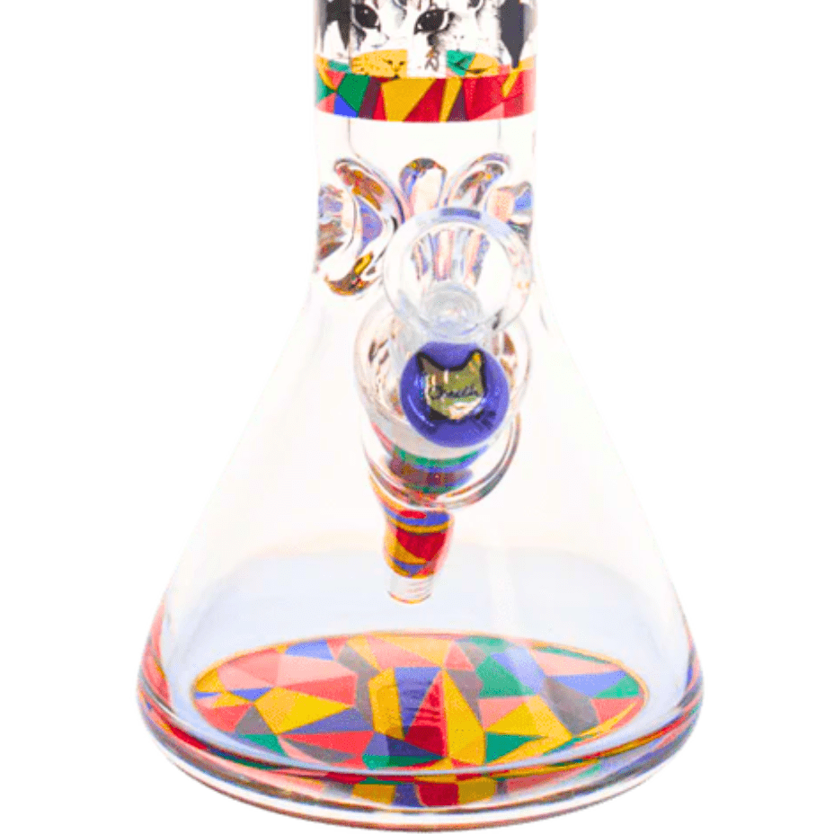Cheech Glass 13" Cat Decal Beaker w/12mm Base Steinbach Vape SuperStore and Bong Shop Manitoba Canada