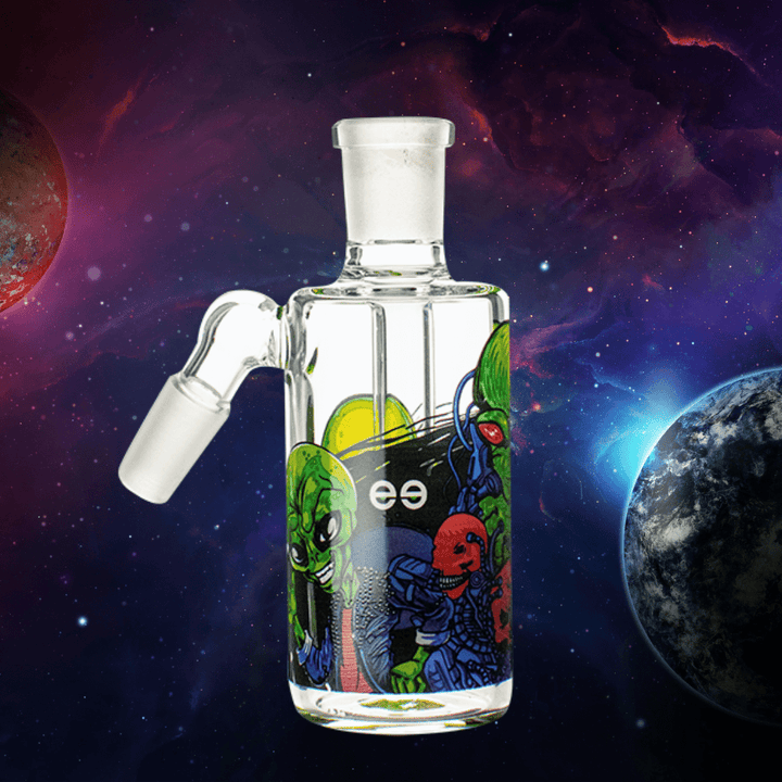 Cheech Glass 14mm 45° Decal Ash Catcher Alien Steinbach Vape SuperStore and Bong Shop Manitoba Canada