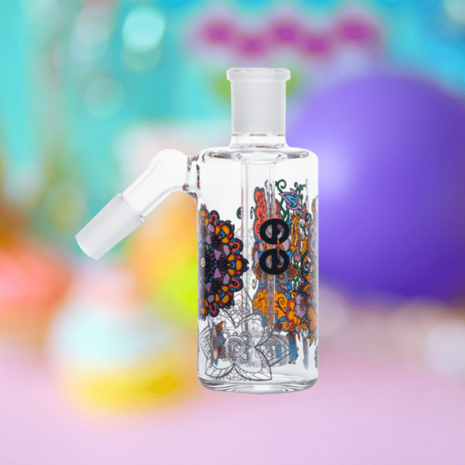 Cheech Glass 14mm 45° Decal Ash Catcher Flower Steinbach Vape SuperStore and Bong Shop Manitoba Canada
