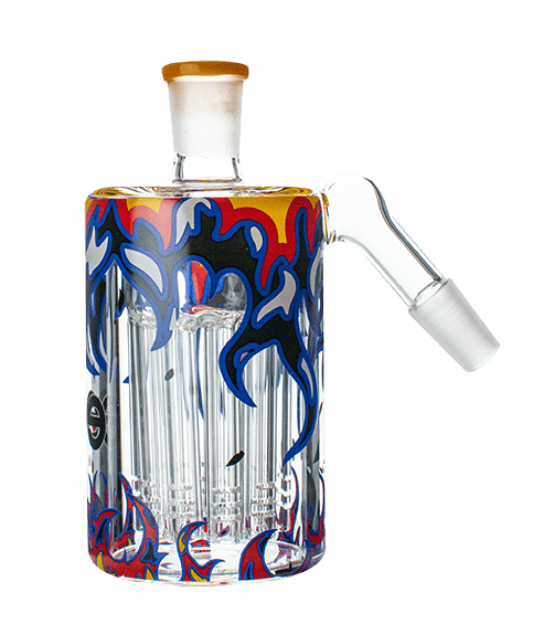 Cheech Glass 14mm 45° Wig Wag Ash Catcher 14mm / Orange Steinbach Vape SuperStore and Bong Shop Manitoba Canada