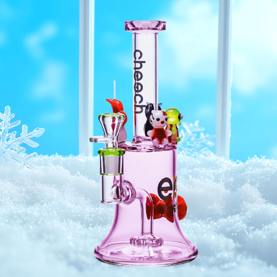 Cheech Glass 7mm Bubblegum Friends Beaker Bong 9" Steinbach Vape SuperStore and Bong Shop Manitoba Canada