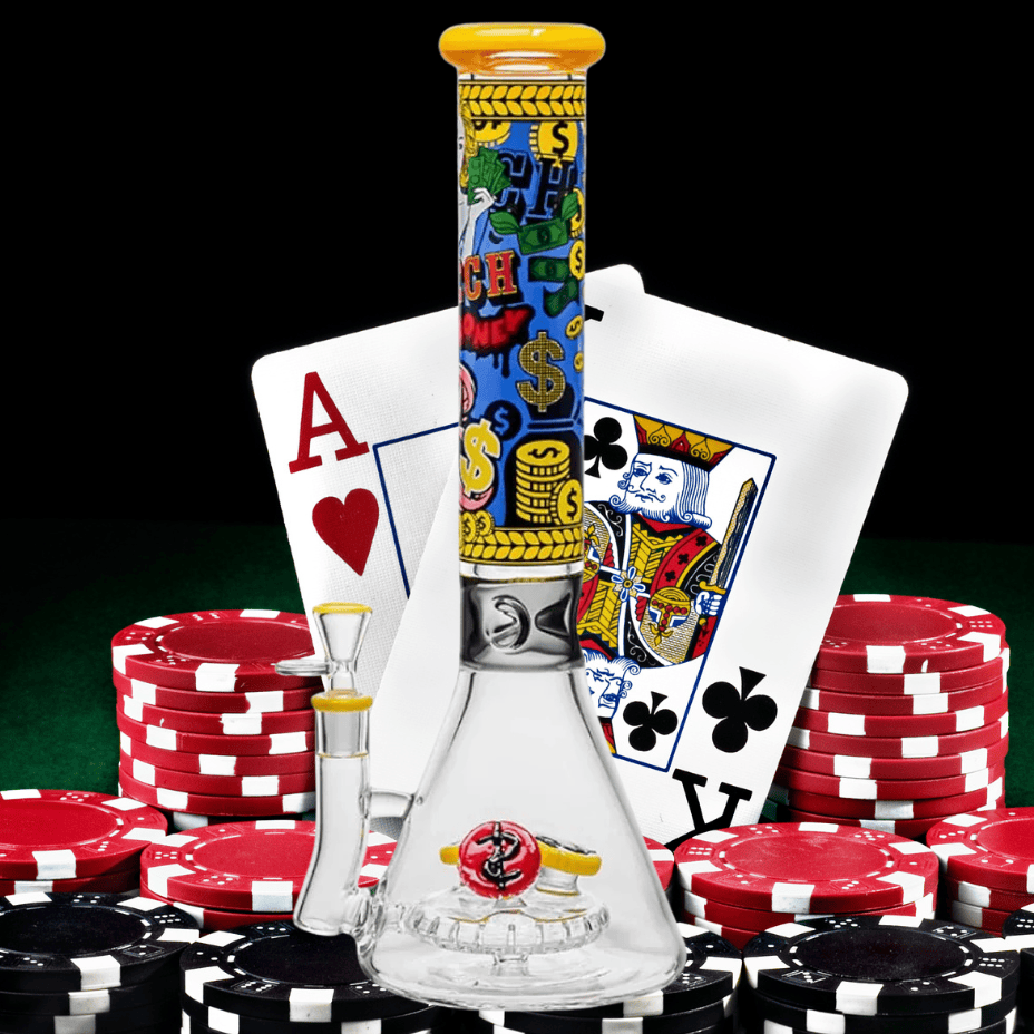 Cheech Glass 7mm Cash Out Beaker Bong w/UFO Perc 16" Beaker Steinbach Vape SuperStore and Bong Shop Manitoba Canada