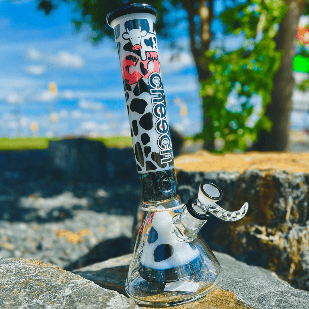 Cheech Glass 7mm Cow Beaker 15" Steinbach Vape SuperStore and Bong Shop Manitoba Canada