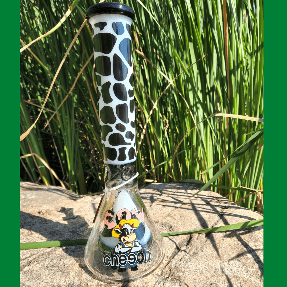 Cheech Glass 7mm Cow Beaker 15" Steinbach Vape SuperStore and Bong Shop Manitoba Canada