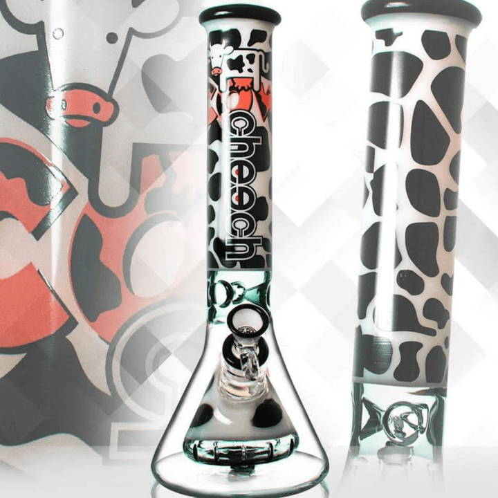 Cheech Glass 7mm Cow Beaker 15" Steinbach Vape SuperStore and Bong Shop Manitoba Canada