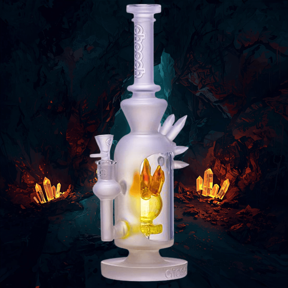Cheech Glass 7mm Cristaliono Dab Rig 13" Yellow Steinbach Vape SuperStore and Bong Shop Manitoba Canada