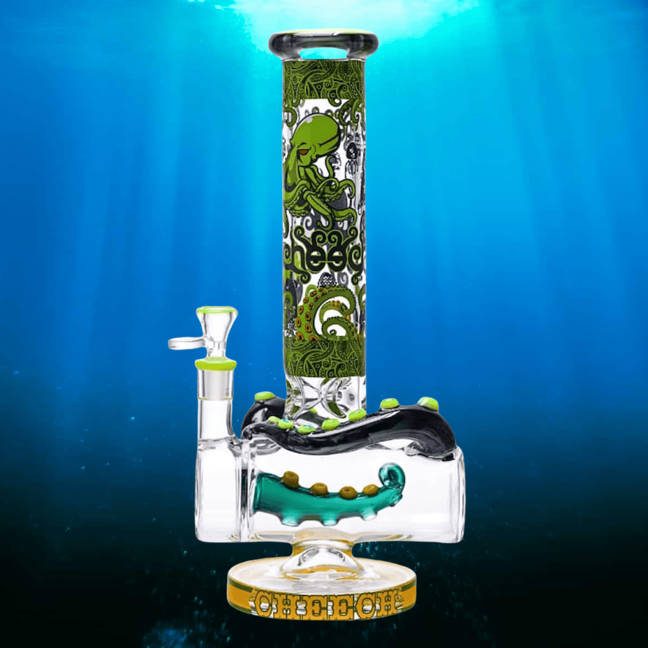Cheech Glass 7mm Deep Sea Kraken Beaker-14" Steinbach Vape SuperStore and Bong Shop Manitoba Canada