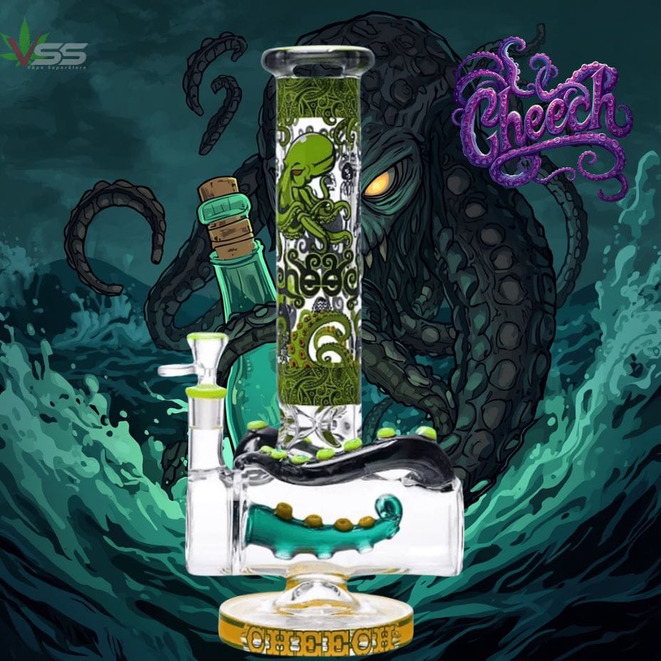Cheech Glass 7mm Deep Sea Kraken Beaker-14" Steinbach Vape SuperStore and Bong Shop Manitoba Canada