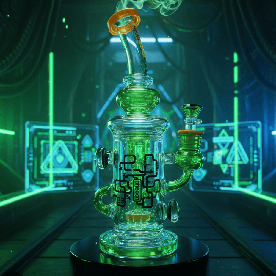 Cheech Glass 7mm Inner recycler 12" Steinbach Vape SuperStore and Bong Shop Manitoba Canada