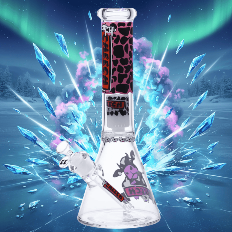Cheech Glass 7mm Mad Cow Beaker-14" Steinbach Vape SuperStore and Bong Shop Manitoba Canada