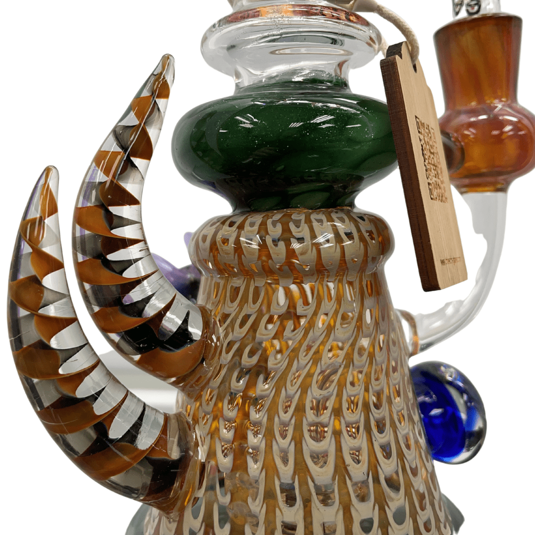 Cheech Glass 7mm Multi-Color Horn Rig-8" Steinbach Vape SuperStore and Bong Shop Manitoba Canada