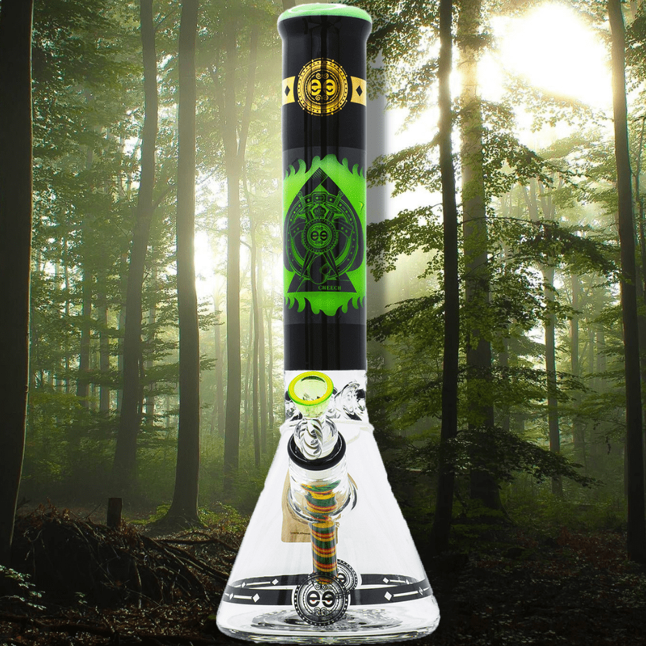Cheech Glass 7mm Protect the Crest Beaker 14" Steinbach Vape SuperStore and Bong Shop Manitoba Canada