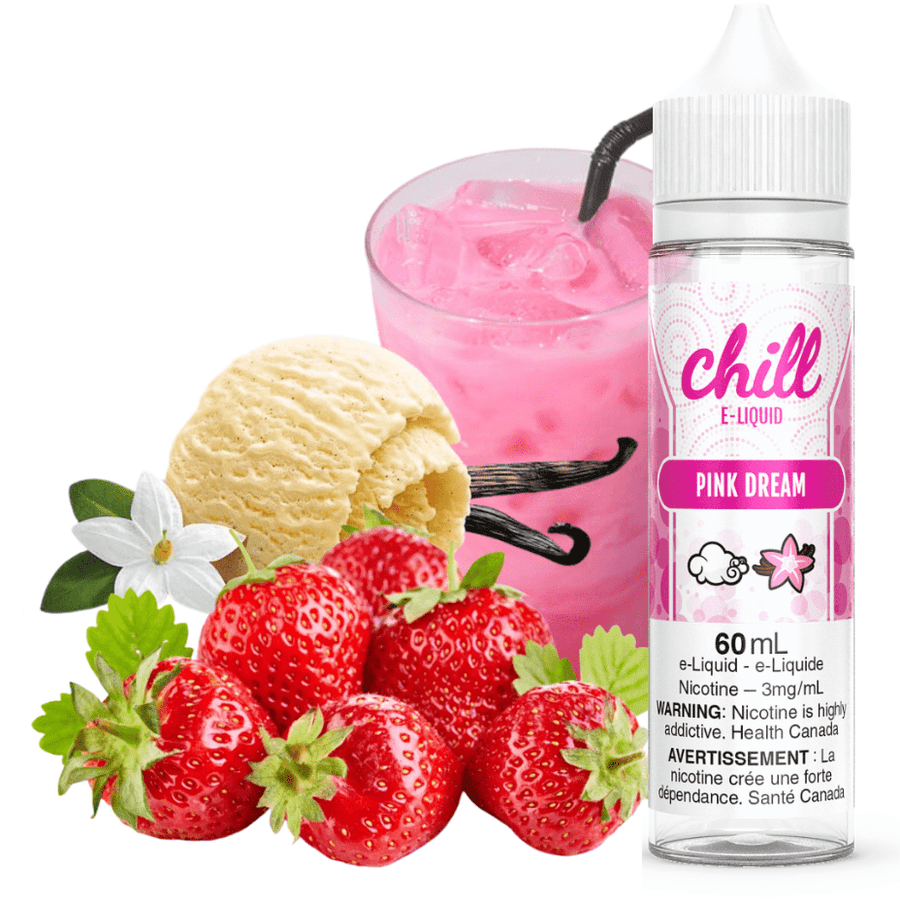 Chill E-Liquid Pink Dream by Chill E-liquid 60ml 3mg Pink Dream by Chill E-liquid-Steinbach Vape SuperStore & Bong Shop