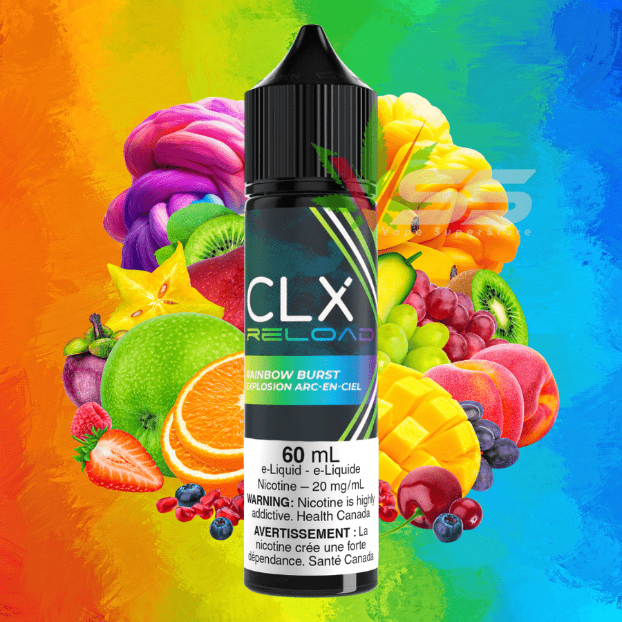 CLX Reload 60ml Salt-Rainbow Burst 60ml / 20mg Steinbach Vape SuperStore and Bong Shop Manitoba Canada