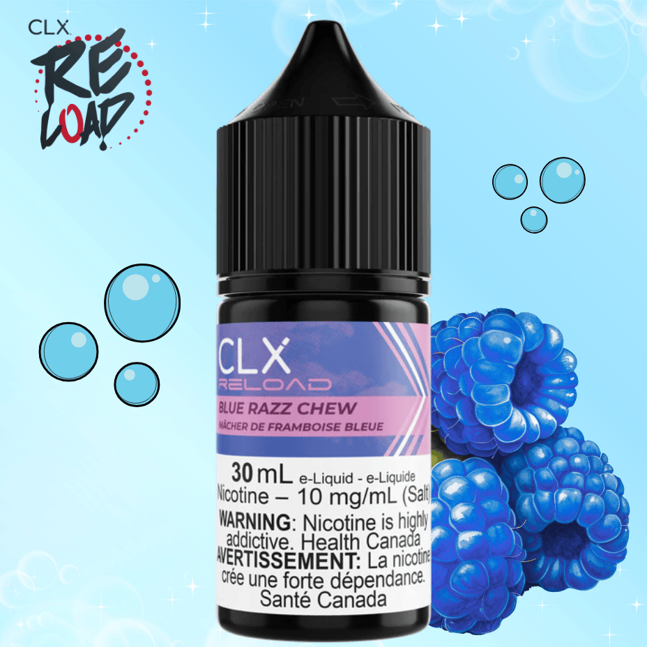 CLX Reload Salt - Blue Razz Chew 10mg Steinbach Vape SuperStore and Bong Shop Manitoba Canada
