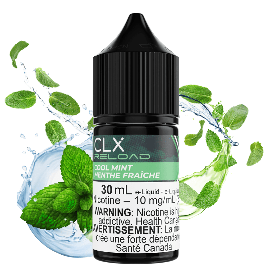 Cool Mint Salt by CLX Reload E-Liquid 30mL / 10mg Steinbach Vape SuperStore and Bong Shop Manitoba Canada