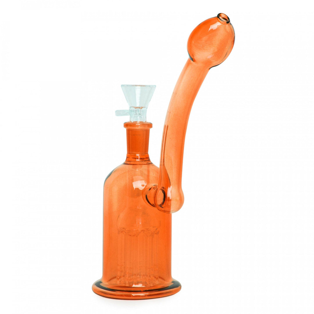 Day Glow Bubbler w/6-Arm Tree Perc 6" 6" / Orange Steinbach Vape SuperStore and Bong Shop Manitoba Canada